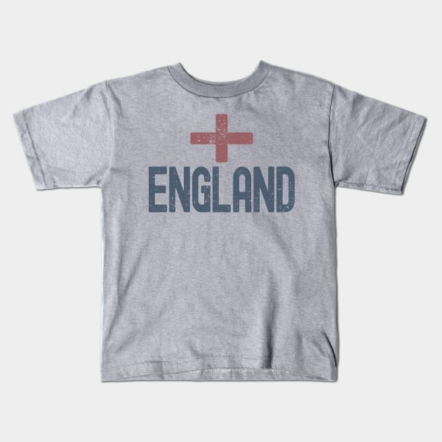 Vintage England Kids T-Shirt by Etopix